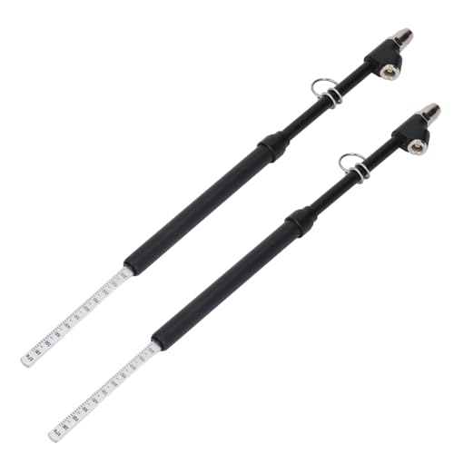 Aramox Medidor de Presión de Neumáticos de Doble Cabeza, Medidor de Presión de Neumáticos de Acero Inoxidable de 10 a 150 PSI con Portabrocas Doble de Aleación de Zinc, Escala ABS Transparente, para