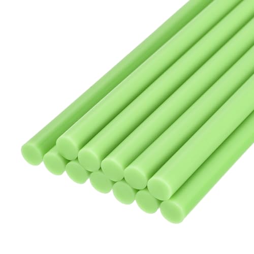 uxcell Mini Hot Glue Sticks for Glue Gun 7mm x 100mm Olive Green 12pcs