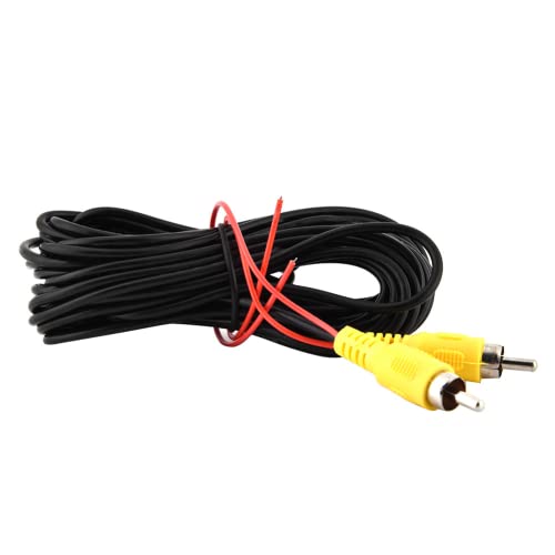 Cable de Video RCa para Automóvil, Cable de Extensión AV Macho a Macho de 6 M para Cámara de Visión Trasera