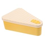 HOLIDYOYO Kasten Pizzaschachtel Pizzabäcker Lagerung groß Pizzabox pizza container Pizza Raclette Lebensmittelbehälter Party bevorzugt Kisten Behälter für Pizzastücke Kieselgel Yellow