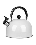 Tetera con Silbido 3 L, Hervidor de té Silbante, Tetera de Acero Inoxidable para Estufa, Moderna Olla de té con Mango...