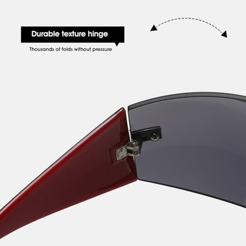 Lunettes de soleil hip hop design sans monture géométrique nuances ultra légères - 2