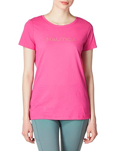 Nautica Womens Easy Comfort Supersoft 100% Cotton Classic Logo T-Shirt