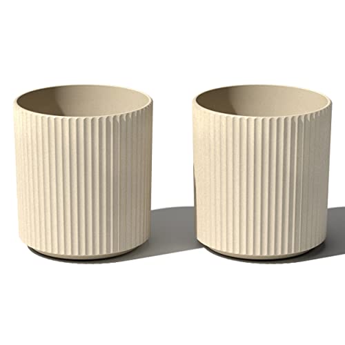 Veradek Demi Series Round Planter for Porch, Patio, Backyard |