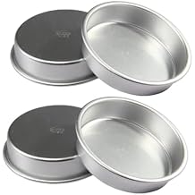 4 Inch Mini Cake Pan Set, 4 PCS Round Cake Pans Round Baking, Healthy & Sturdy, Easy Clean & Dishwasher Safe for Home Party Baking Supplies