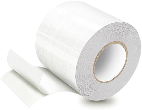 HONGTAISHENG PE Planenband, Reparaturklebeband, 10M*8CM, Klar | Für Gewebeplanen, Planenflicken, Für LKW Abdeckplane, Markise, Zelt