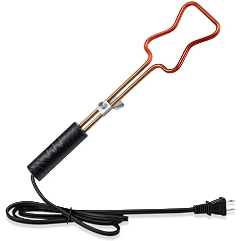 Ajiaguo Electric Charcoal Starter 600W - Premium BBQ Grilling Fireplace Coal Lighter Easy & Quick Ignite Briquettes |No Sparks or Flames | 304 Stainless Steel Coils Elements 5ft Long Cable (CB 2) Cover