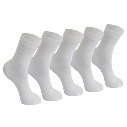 Plain White Socks - Cotton Kids Socks for School | Soft and Comfo...