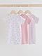 NEXT 3er-Pack Baby-Strampler mit Zweiwege-RV Rosa 3 Monate