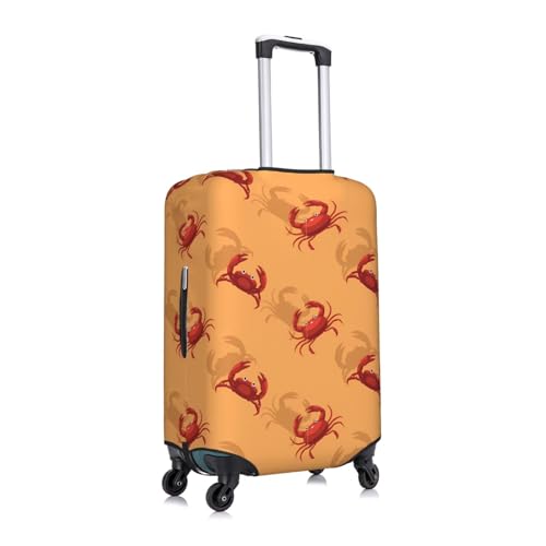 Cute Crab Travel Luggage Cover Suitcase Protector Bag,Double-Sided Printed Fits 18-32 Inch Luggage,Suitcase Sleeve For Kid And Adult,X-Large3