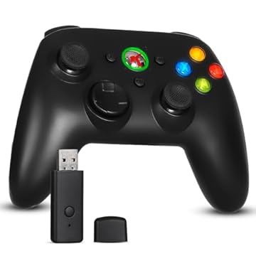 Controle Sem Fio Recarregável para Xbox 360 e Computador com Joystick Manete