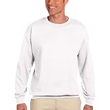 Gildan Activewear 50/50 Crewneck Sweatshirt, S, White