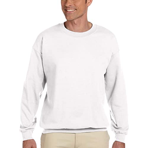 Gildan Activewear 50/50 Crewneck Sweatshirt, S, White #TOP17