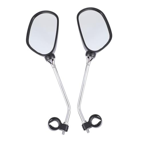 HOUDERCO 自転車用 バックミラー バーエンド取付可能 広角ガラスレンズ 長距離視野 軽量コンパクト設計 取り付け簡単 マウンテンバイク対応