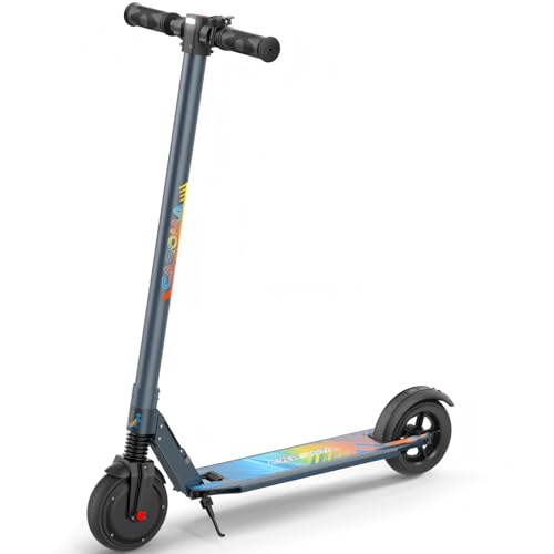 Image of Caroma Electric Scooter Adults,450W Peak Foldable E-Scooter,16 MPH,21 Miles | 3 Speeds & 15 Climb, UL2272 EABS Brake,Smart LED Display Lights, Foldable Frame For Kids 8+, Teens Women Commute Travel