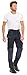 Men's Heavy Duty Construction Pants with Cordura Knees & Tool Pockets - Durable Work Trousers Navy W34-L30