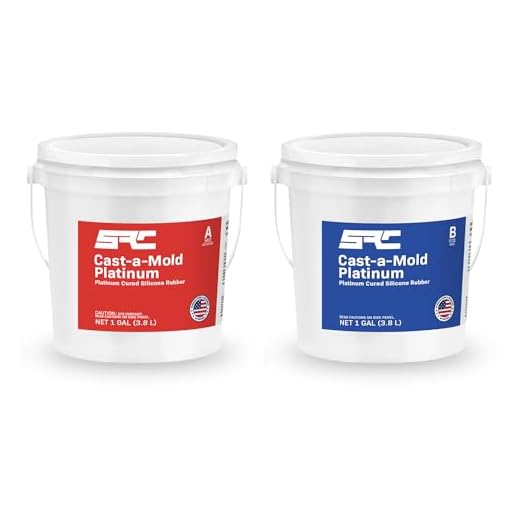 Specialty Resin & Chemical Cast-A-Mold Platinum (2-Gallon Kit) | Silicone Mold Making Kit | Food Grade Platinum-Cured Silicone Rubber | 2-Part DIY Set for Casting Epoxy and Polyurethane Resin