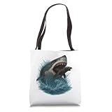 Shark Attack Great White Shark vs Seal Predator Ocean Tote Bag