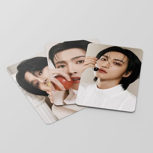 TuYines ATEEZ karty fotograficzne, 55 sztuk Ateez Photocards, Kpop Ateez Lomo, Kpop Must-have dla fanów (B)