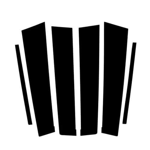 Postes de pilar pulidos para KIA K5 2011-2015, cubierta protectora de ventana BC, 6 uds