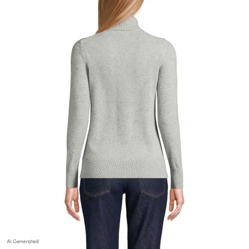 Image of Lands' End Women's Cashmere Turtleneck Sweater
