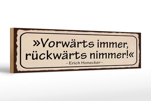Femer Cartel de madera con cita de 46 x 10 cm hacia adelante y hacia atrás, cartel de nimmer