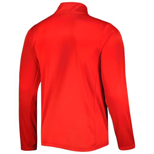 Image of Dunbrooke Men's Royal Buffalo Bills All-Star Tech Quarter-Zip Top