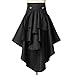 COSDREAMER Steampunk Women's Skirts Waist Belt for Women Ruffles Pirate Corset Costumes (Black, 3X-Large)