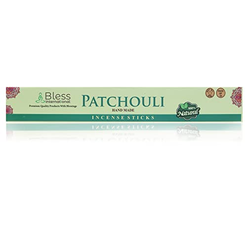 Bless International BLESSIIS41.25 Bless-Patchouli-Incense-Sticks 100%-Natural-Handmade-Hand-Dipped Organic-Chemicals-Free For-Purification-Relaxation-Positivity-Yoga-Meditation The-Best-Woods-Scent thumb #5