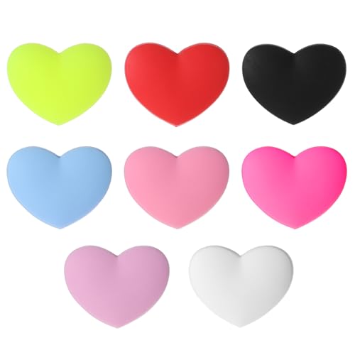 Yuomeaz 8 Pcs Tennis Dampener, Anti-Slip Tennis Racket Shock Absorber, Colored Silicone Vibration Dampeners Tool for Racket, Men Women Sports Gym Accessories