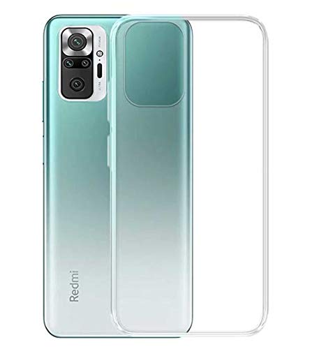 Image of Soft Flexible Silicone Back Cover (Xiaomi Redmi Note 10 Pro, Transparent Case)