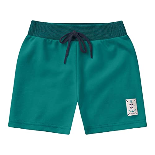 Bermuda interlock alfaiataria, Marisol, Meninos, Verde, PB