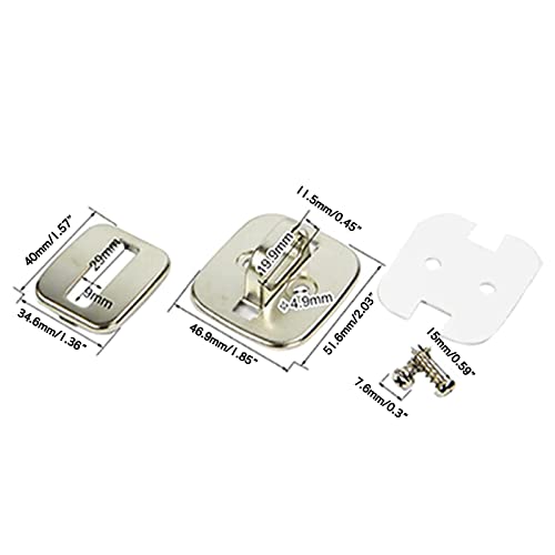 Bubefskd Base Sicurezza Antifurto Per Notebook Serratura Portatile Con Piastra Fissa Quadrata Con Piastra Ancoraggio Sicurezza Antifurto Serratura Computer - 8