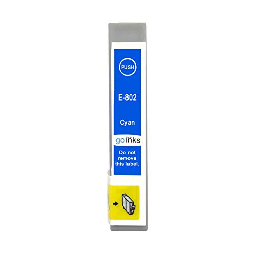 Contiene: 13,5 ml Go Inks 1 cartuccia d\'inchiostro ciano per sostituire Epson T0802 compatibile/non OEM per stampanti Epson Stylus Photo