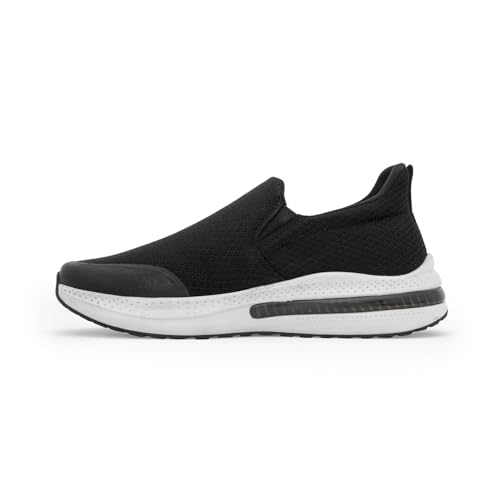 Image of Red Tape Men's Walking Shoes Dark Grey Mesh Round Toe Slipon