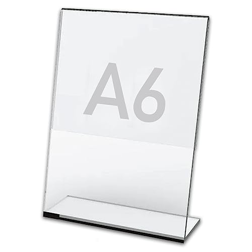 Display Expositor A6 10x15cm Em L Ps Acrílico Mesa Balcão