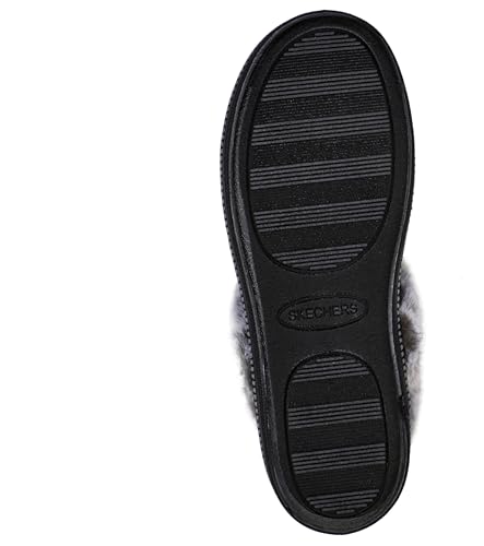 Skechers Women's Cozy Campfire-Fresh Toast Slipper, Black, 10