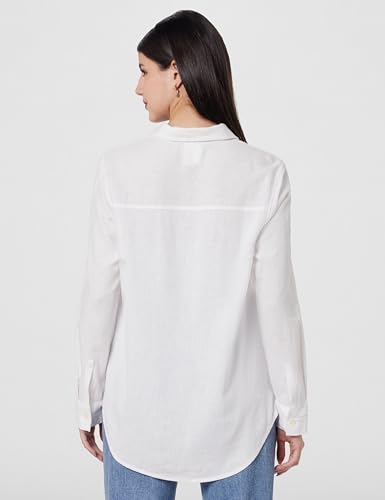 Image of Gap Women Relaxed Fit Full Sleeves Collared Shirt