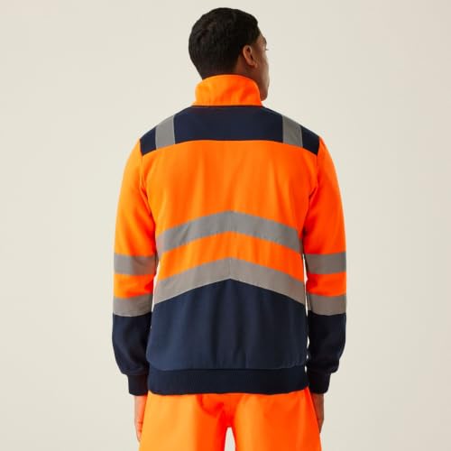 Sudadera hombre Regatta con cremallera naranja azul marino ropa deportiva abrigo talla S 2