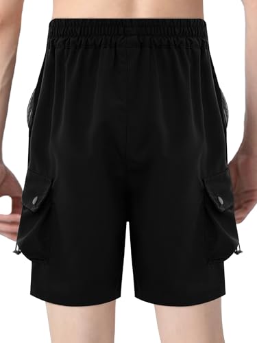 TiaoBug Kids Boys Athletic Cargo Shorts Lightweight Quick Dry Summer Outdoor Sports Running Hiking Shorts Bottoms2