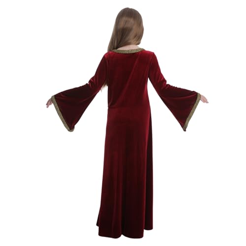 Disfraz princesa medieval renacentista para niñas miniatura 6