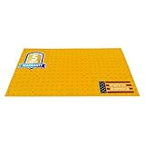 Sandbaggy 2 ft x 4 ft ADA Warning Pads (ADA Compliant) - Truncated Domes - Surface Mount Installation (Adhesive & Fasteners Included) - 5-Year Warranty - USA Made (2, Yellow, 2' x 4')