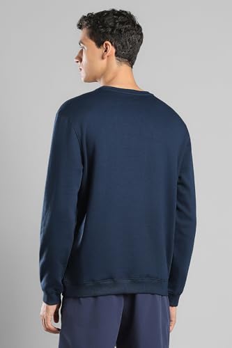 Image of Reebok Men's Classic Crew Sweatshirt - Cozy Fleece Pullover, No Hoodie Design