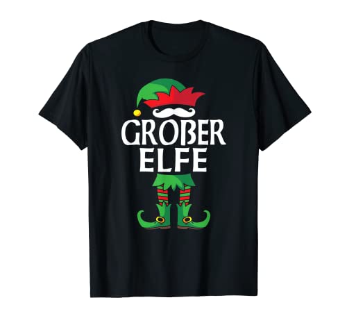 Gran elfo socio traje familiar Navidad Camiseta