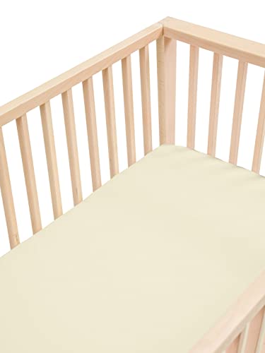 Sleepy Silk Macaron Beige Crib Sheet