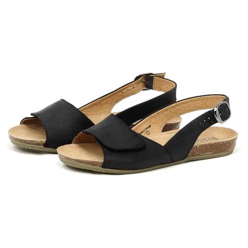 Stegmann Womens Clara Slingback Sandal Black Size 10