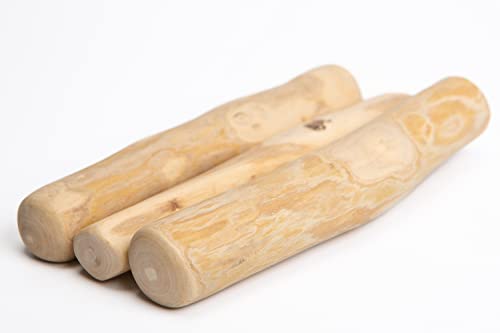 Dilecti Natural Coffee Wood Dog Chew - Durable Dog Toy and Long-Lasting Chew Toy Excellent Dog Chew Sticks and Dog Toys for Dental Hygiene - M size pack of 3