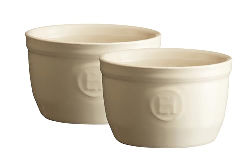 Emile Henry il n. 9 – Set di 2 pirofile in ceramica, ceramica, argilla, 9 x 9 x 5,5 cm