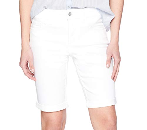 NYDJ Women s Size Briella Roll Cuff Jean Short, Optic White, 8 Petite