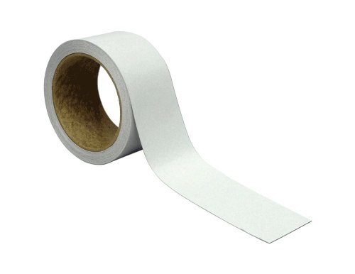 ifloortape White Engineer Grade Reflective Tape, 2-Inch x 30 Foot Roll